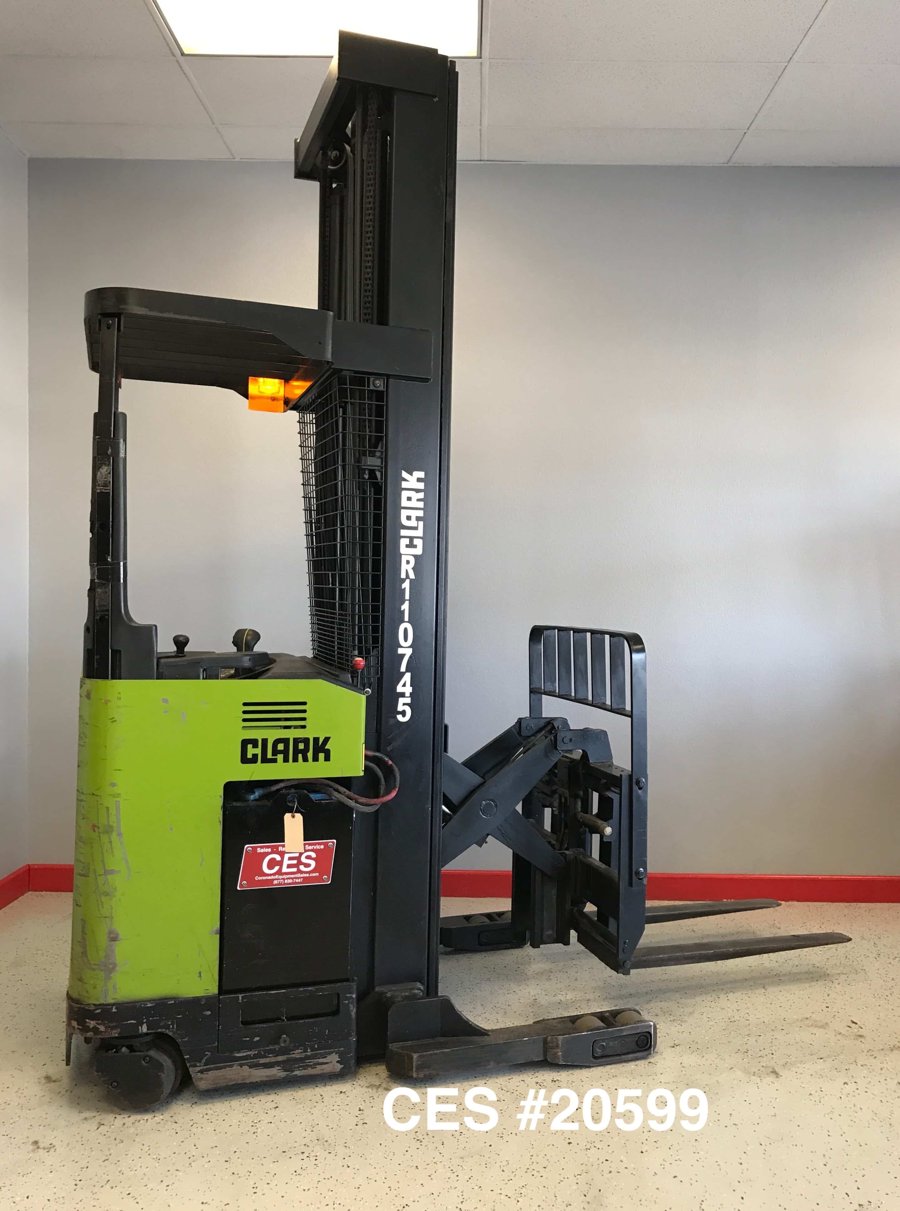 CES 20381 2005 Raymond EASI R40TT Reach Forklift 211 Ontario Forklifts