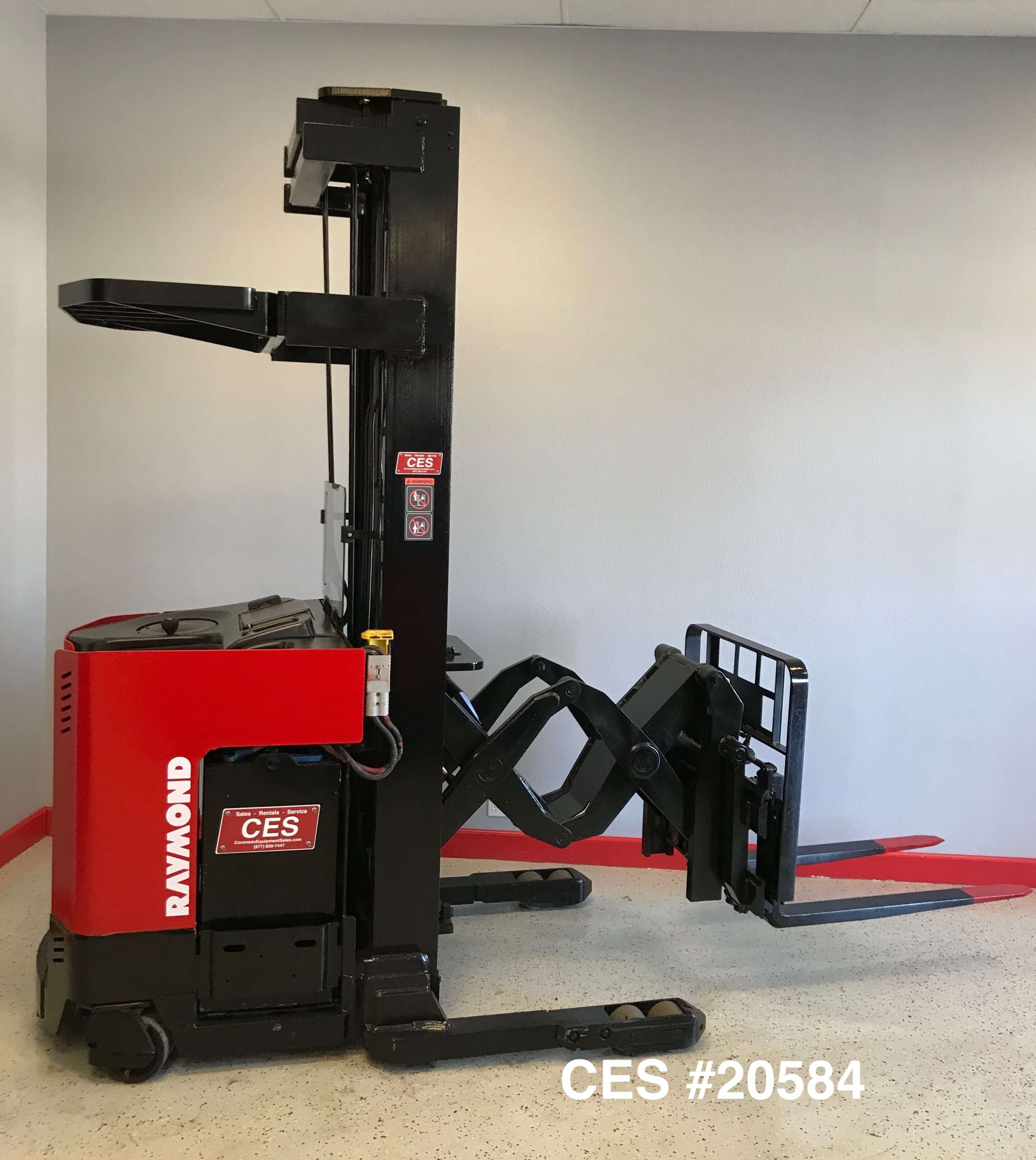 CES #20584 Raymond DR25TT Deep Reach Electric Forklift 253” - Coronado ...