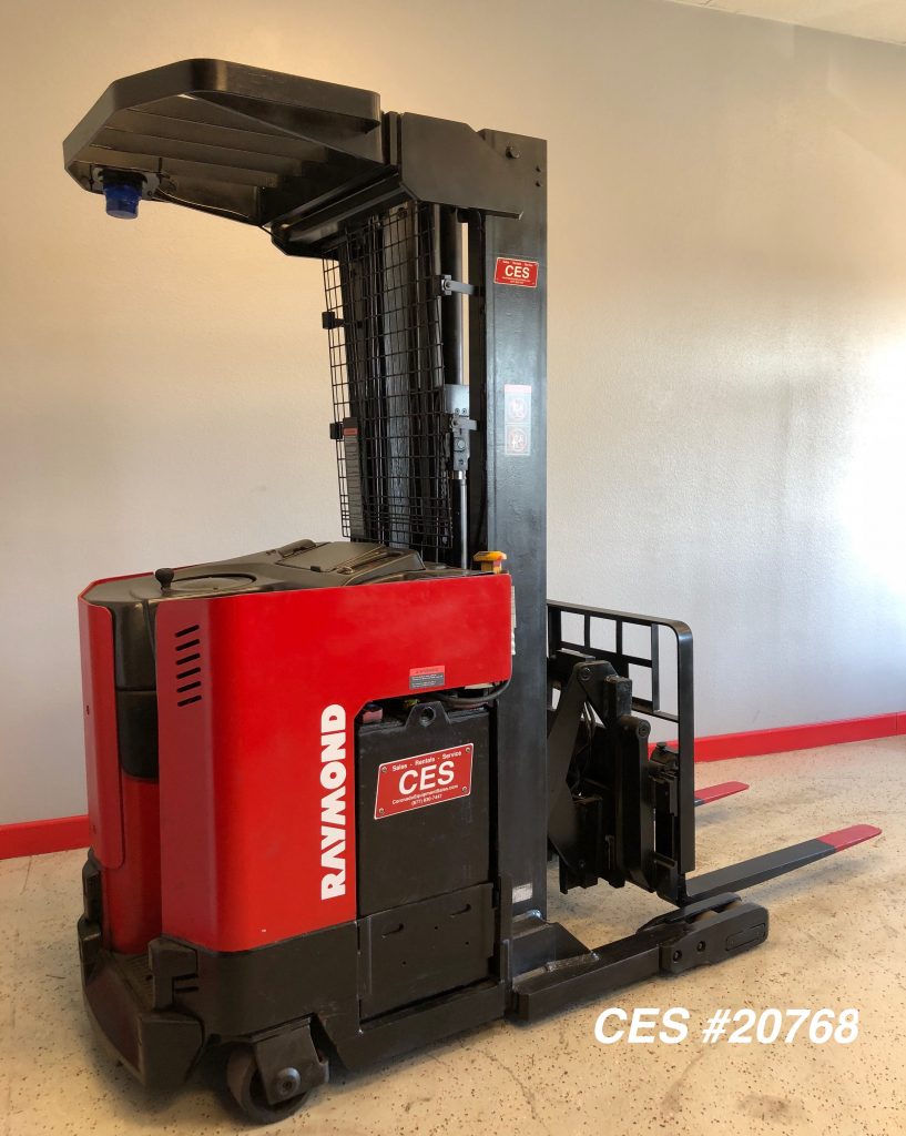 CES #20768 Raymond Reach Truck Forklift - Coronado Equipment Sales