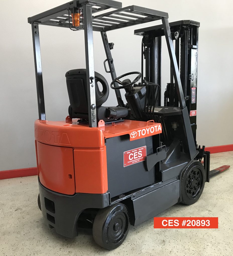 CES 20893 Toyota 5FBCU18 Electric Forklift Coronado Equipment Sales